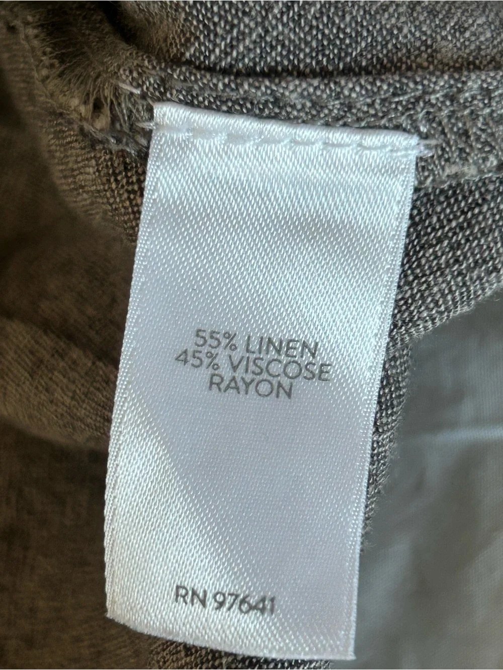 J. Jill Pure Jill Linen Blend Sleeveless A-Line Midi Dress M/L Taupe Gray